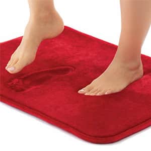 Gorilla Grip Thick Memory Foam Bath Rug, Soft Absorbent Luxury Mats, 60x24, Plush Velvet Topside, for $26
