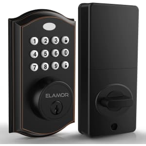 Elamor Keyless Entry Electronic Keypad Deadbolt for $36