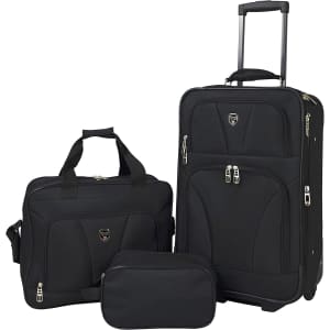 Travelers Club Bowman 3-Piece Expandable Luggage Set for $33