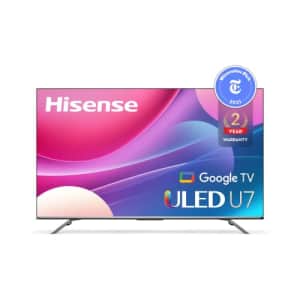 Hisense ULED Premium U7H QLED Series 65-inch Class Quantum Dot Google 4K Smart TV (65U7H, 2022 for $748
