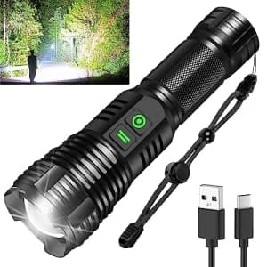 Rechargeable Tactical Flashlight for $13