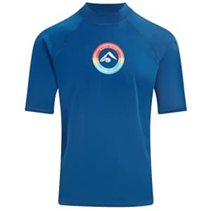 Kanu Surf Men's Standard Mercury UPF 50+ Short Sleeve Sun Protective Rashguard Swim Shirt, Seagate for $17