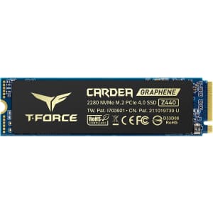 Teamgroup T-Force CARDEA Zero Z440 2TB NVMe PCIe Gen4 M.2 2280 Gaming SSD for $77