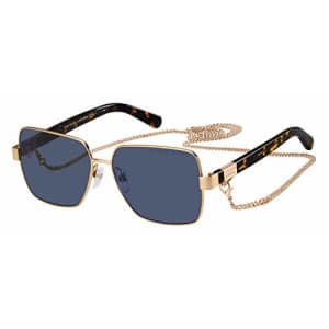 Marc Jacobs Women's Marc 495/S Square Sunglasses, Gold Copper/Blue, 58mm, 14mm for $101