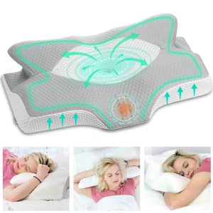 Elviros Cervical Memory Foam Pillow from $14