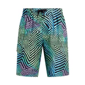 Kanu Surf Men's Standard Wade Swim Trunks (Regular & Extended Sizes), Hyper Black/Green for $21