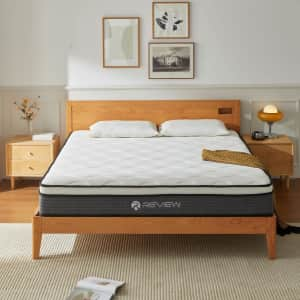 Review 10" Queen Hybrid Mattress in a Box for $178