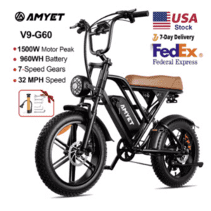 AMYET V9-G60 1,000W Electric Bike for $416 AMYET V9-G60 1,000W Electric Bike for $416