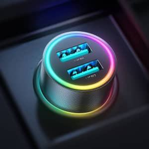 Tacklife LED-Backlit 4.8A Car Charger for $10