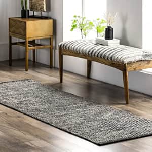 nuLOOM Wisniewski Hand Woven Runner Rug, 2' 6" x 6', Gray for $46 nuLOOM Wisniewski Hand Woven Runner Rug, 2' 6" x 6', Gray for $46