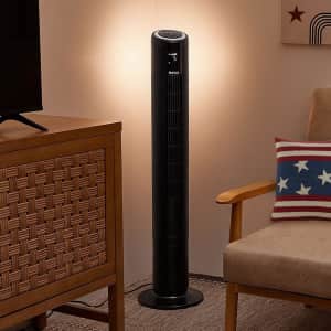 Holmes 42" Digital Tower Fan w/ Accent Light for $72