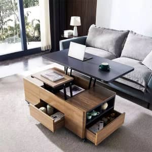 Homary Multi-Functional Lift Top Coffee Table for $570