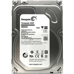 Seagate Terascale 4TB Serial ATA 6Gbps 3.5" NAS Internal Hard Drive for $60