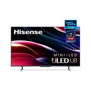 Hisense U8H 65U8H 65" 4K HDR 120Hz QLED Smart TV for $898