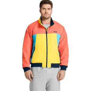 Lands' End Men's Big Lightweight Colorblock Squall Jacket for $7