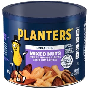 Planters Roasted Unsalted Mixed Nuts for $3.79 via Sub & Save