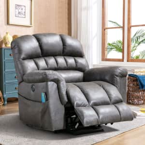 Latitude Run 42" XL Power Reclining Heated Massage Chair for $360