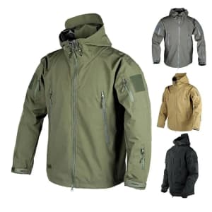 Men's Soft Shell Waterproof Windbreaker Jacket for $9 Men's Soft Shell Waterproof Windbreaker Jacket for $9