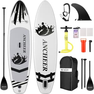 Ancheer 10-Foot Inflatable Stand Up Paddle Board for $130 Ancheer 10-Foot Inflatable Stand Up Paddle Board for $130
