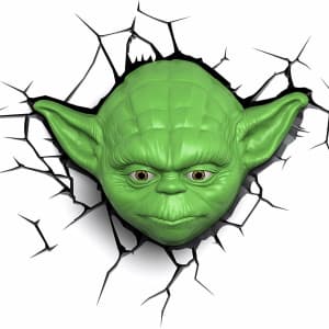 3D Light FX Star Wars Yoda Face Cordless LED Wall Light for $19 3D Light FX Star Wars Yoda Face Cordless LED Wall Light for $19