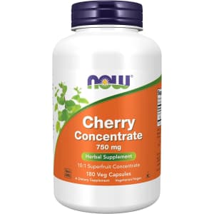 Now 750mg Cherry Concentrate Supplement 180-Capsule Tub for $18