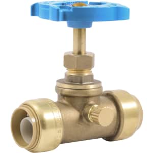 SharkBite 3/4" Stop Valve with Drain and Vent for $11 SharkBite 3/4" Stop Valve with Drain and Vent for $11