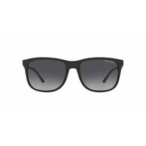 A|X Armani Exchange Men's AX4070S Square Sunglasses, Matte Black/Grey Gradient, 57mm for $60