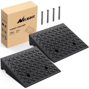Nilight Rubber Curb Ramp 2-Pack for $63