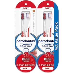 Parodontax Complete Protection Oral Care Soft Toothbrush 4-Pack for $3.49 w/ Sub & Save