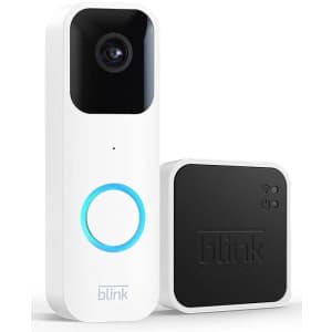 Blink Video Doorbell w/ Sync Module 2 for $45