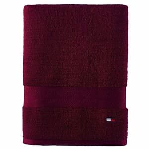 Tommy Hilfiger Modern American Bath Towel, 30 x 54 inch, Tawny Port for $25