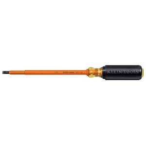 Klein Tools Klein Steel Insulated Screwdriver with 7" Shank and 1/4" Keystone Slotted Tip - 605-7-INS for $16