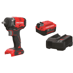Craftsman 20V Max Cordless Impact Wrench w/ Battery Kit for $99