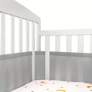 Breathable Mesh Crib Liner for $19 Breathable Mesh Crib Liner for $19