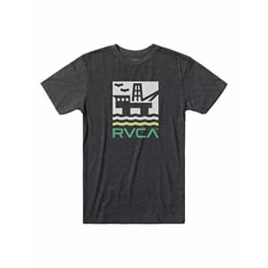 RVCA Men's Offshore Short Sleeve Crew Neck T-Shirt, Antique White, L for $27
