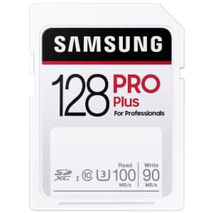 Samsung Pro Plus 128GB Class 10 U3 SDXC Card for $15 Samsung Pro Plus 128GB Class 10 U3 SDXC Card for $15