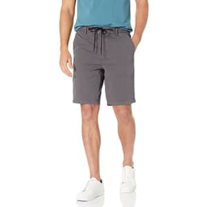 BOSS Men's Soft Twill Cotton Mix Shorts, Asphalt Grey, 40R for $22