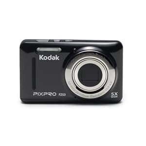 Kodak PIXPRO Friendly Zoom FZ53-BK 16MP Digital Camera with 5X Optical Zoom and 2.7" LCD Screen for $120