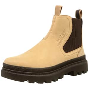 Palladium Unisex Hi-Top Sneakers, Beeswax Brown, 6 US Women for $68
