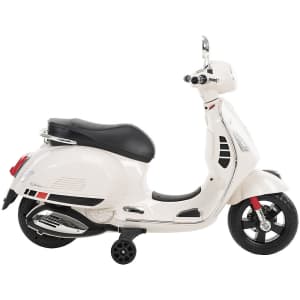 Huffy Kids' 6V Vespa Ride-On Electric Scooter for $130 Huffy Kids' 6V Vespa Ride-On Electric Scooter for $130