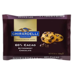 Ghirardelli 20-oz. 60% Cacao Bittersweet Chocolate Baking Chips for $6