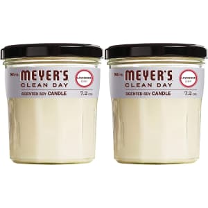 Mrs. Meyer's Soy Aromatherapy 7.2-oz. Jar Candle 2-Pk. for $10 via Sub & Save Mrs. Meyer's Soy Aromatherapy 7.2-oz. Jar Candle 2-Pk. for $10 via Sub & Save