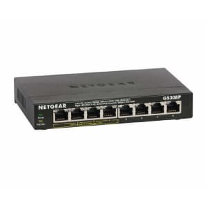Netgear 8-Port Gigabit Ethernet Unmanaged PoE Switch for $55 Netgear 8-Port Gigabit Ethernet Unmanaged PoE Switch for $55