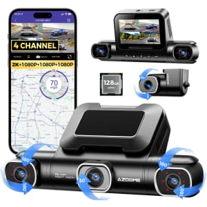 Azdome 4-Channel Dash Cam for $85