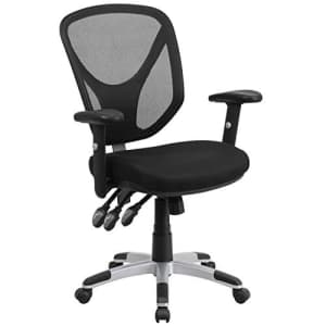 Flash Furniture Mid-Back Black Mesh Multifunction Swivel Ergonomic Task Office Chair with for $147