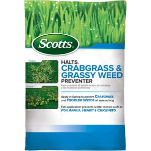 Scotts Halts Crabgrass & Grassy Weed Preventer 20-lb. Bag for $43