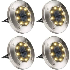 Monoprice Solar Ground Lights 4-Pack for $15 Monoprice Solar Ground Lights 4-Pack for $15