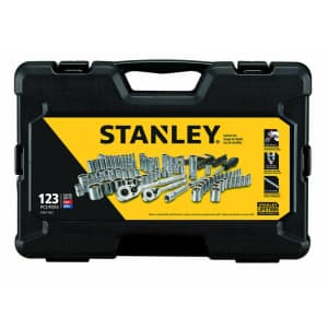 Stanley Tools Stanley 123-Piece 1/4" and 3/8" Drive Mechanics Tool Set for $63