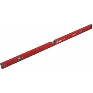 SOLA LSX48 X PRO Aluminum Box Profile Spirit Level with 3 60% Magnified Vials, 48-Inch, Red for $111