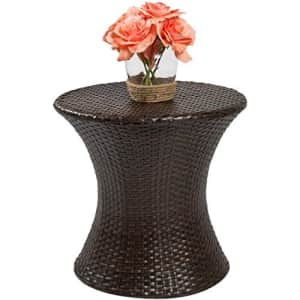 Best Choice Products Outdoor Patio Furniture Wicker Hourglass Accent Side Table for $140 Best Choice Products Outdoor Patio Furniture Wicker Hourglass Accent Side Table for $140